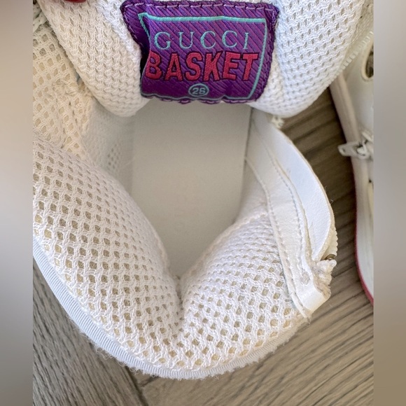 GUCCI 🤍🤎 Limited Edition High Top Zip Up Kids Sneakers - Picture 10 of 15